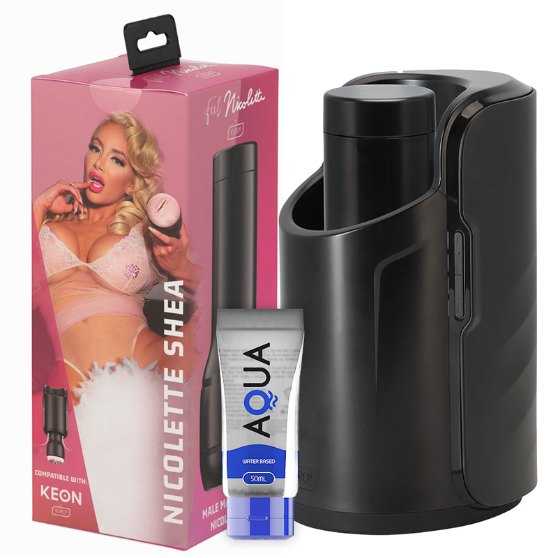Pack Masturbateur Automatique Keon + Vagin Nicolette Shea - Kiiroo