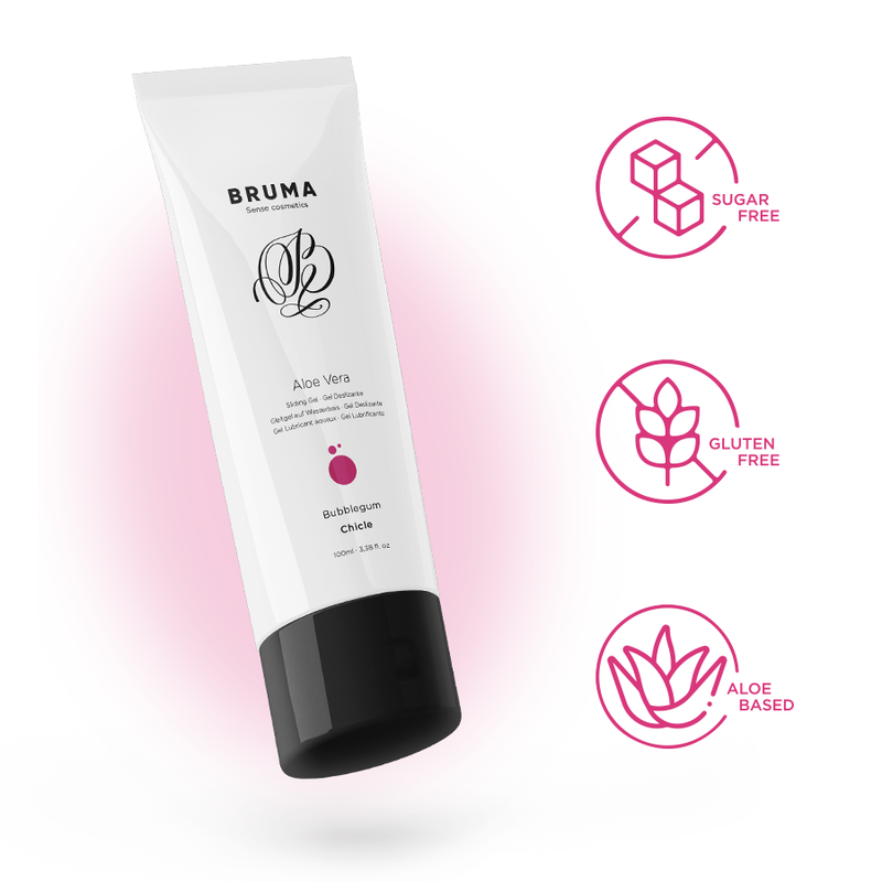 Lubrifiant Gel Glissant Aloe Vera Bubblegum 100ml - Bruma