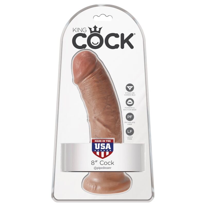 Gode Réaliste King Cock 19,5 cm Caramel - Pipedream