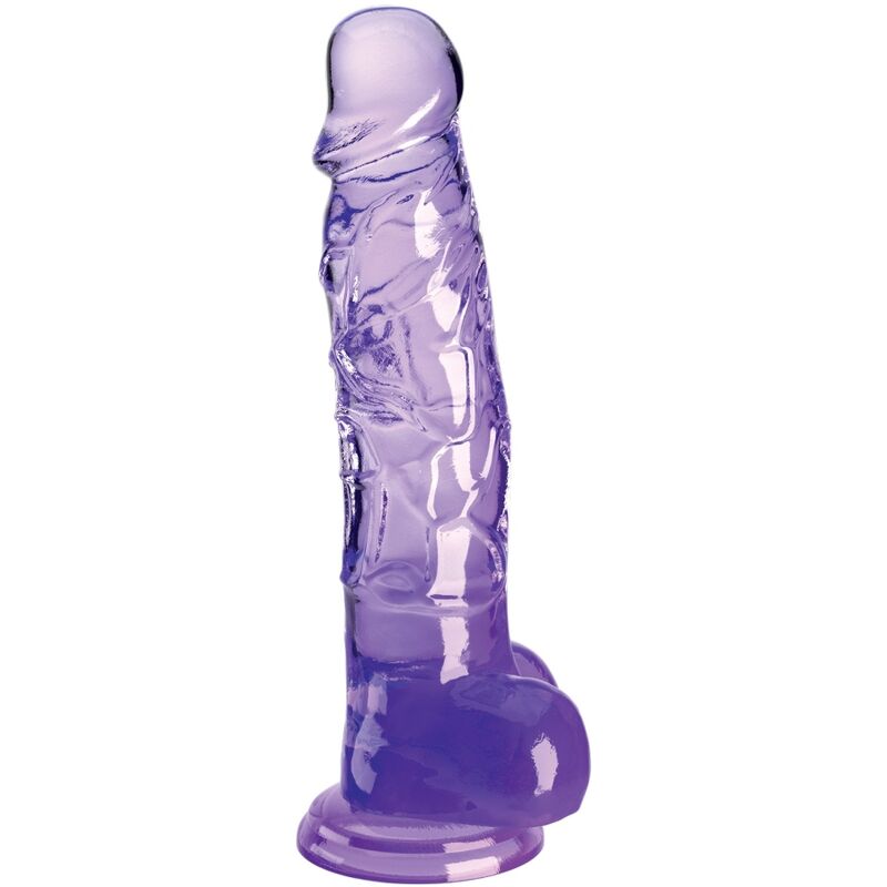 Gode Réaliste King Cock Clear Translucide Violet - Pipedream