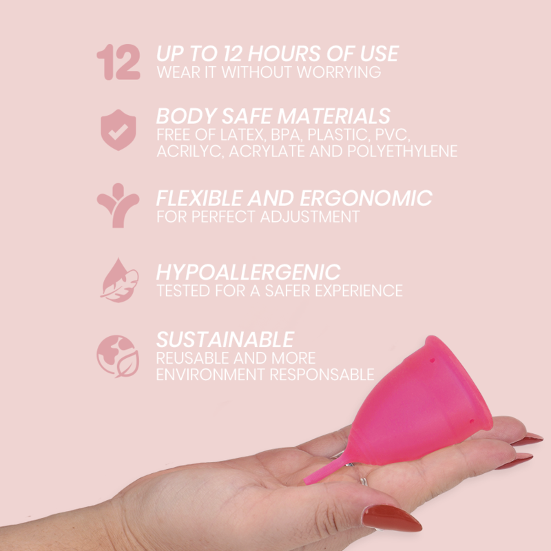 Intimichic Coupe menstruelle en silicone médicale Taille L