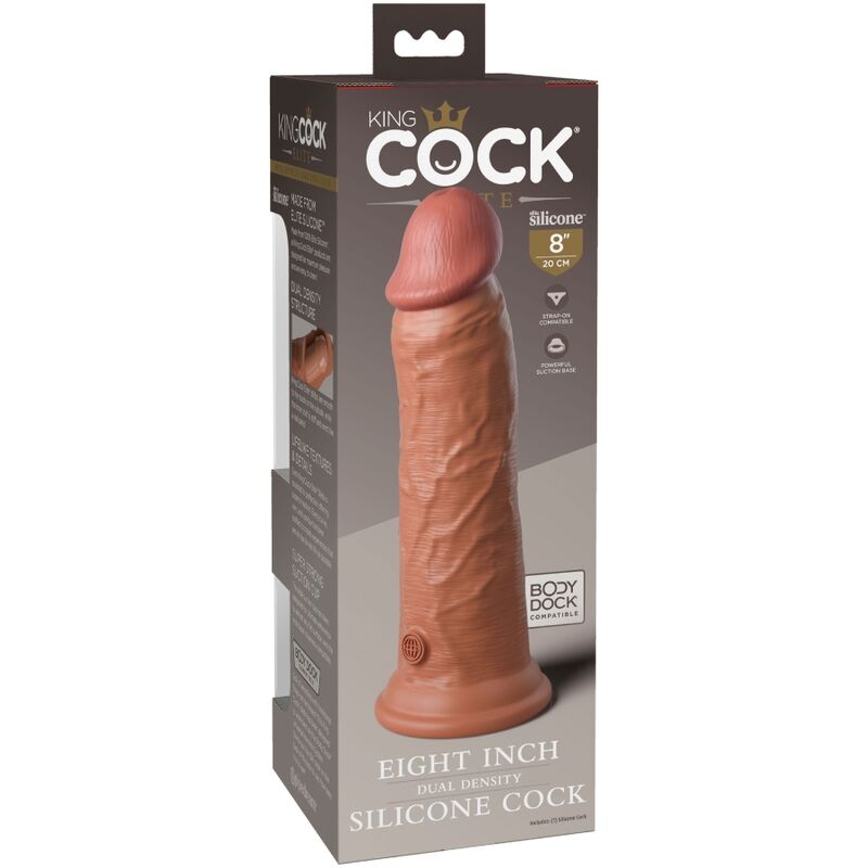 Gode King Cock Elite Ultraréaliste Caramel 22cm - Pipedream