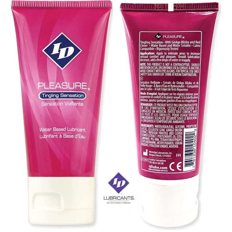 Lubrifiant Stimulant ID Pleasure Sensation Travel 60ml - ID