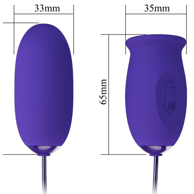 Pretty Love – Oeuf vibrant de Poche avec stimulateur effet léchage – Violet