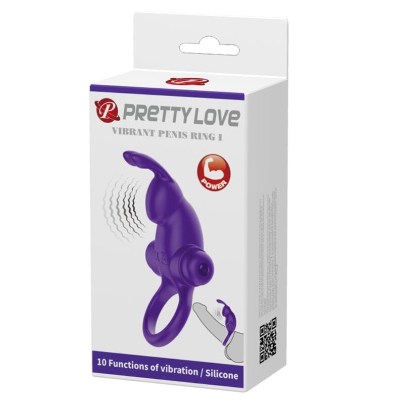 Anneau Pénien Vibrant I Rabbit Violet - Pretty Love