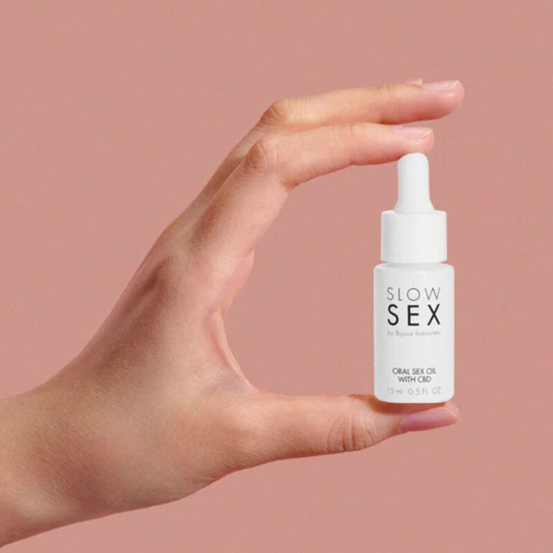 Bijoux Indiscrets - Huile au CBD pour Sexe oral Slow Sex - 15 ml