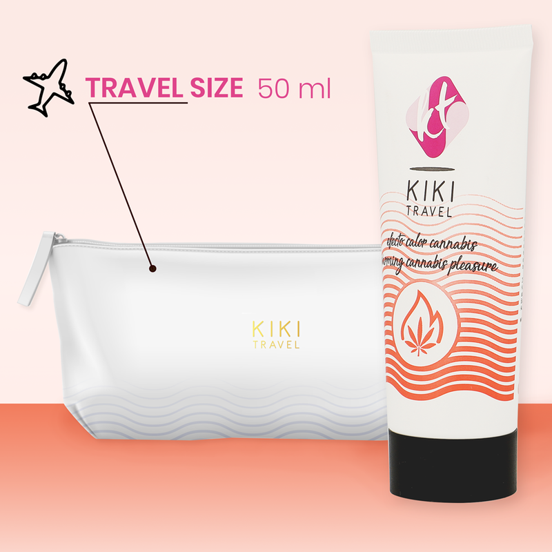 Kikí Travel - Lubrifiant Saveur Cannabis avec Effet Chauffant - 50 ml