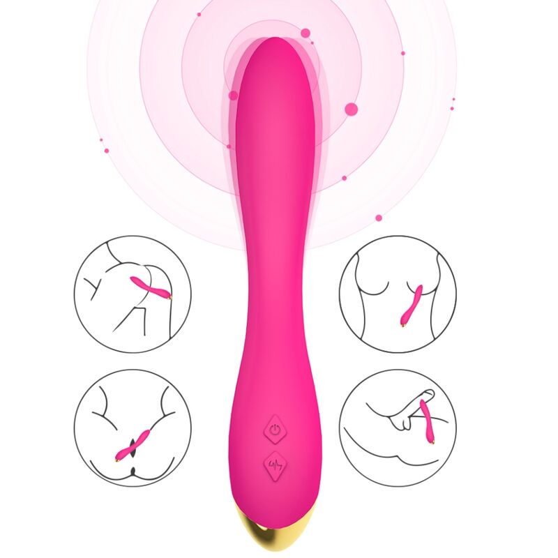 Vibromasseur Flamingo Multiposition Fuchsia - Armony