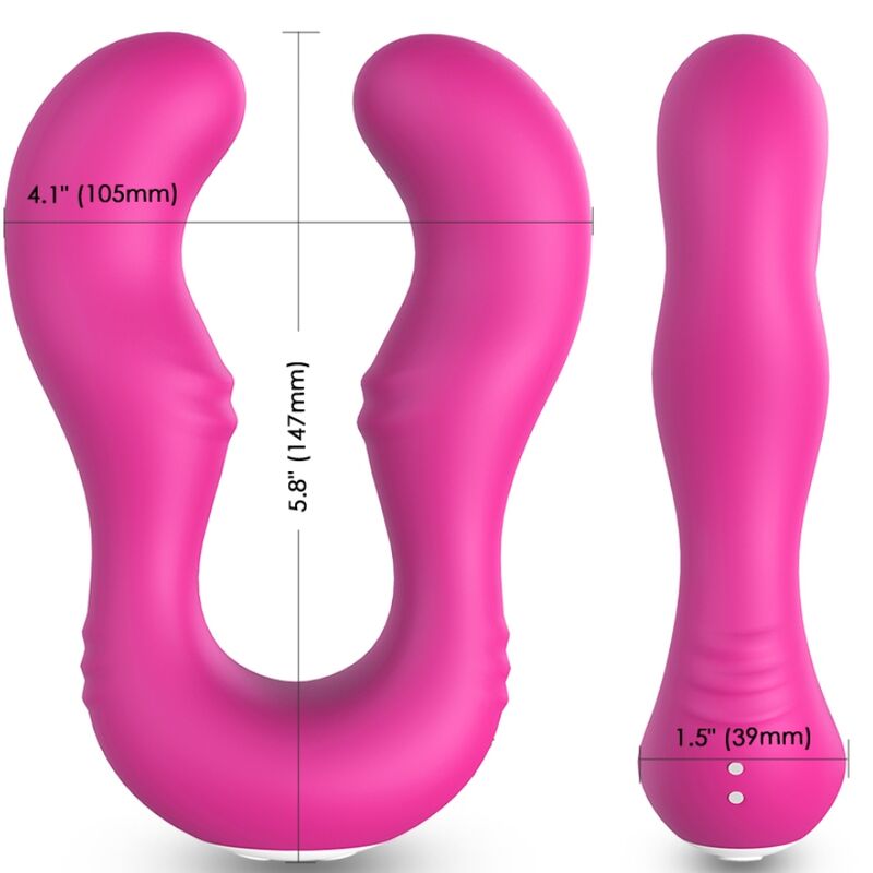 Vibromasseur Double Seraph Télécommandé Fuchsia - Armony