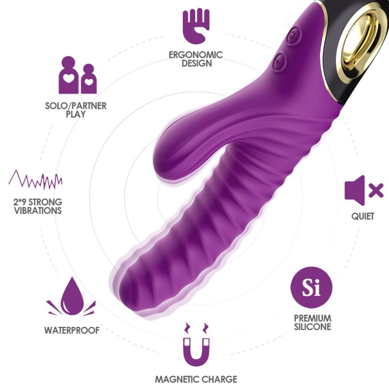 Vibromasseur Eternity Silicone Violet - Armony