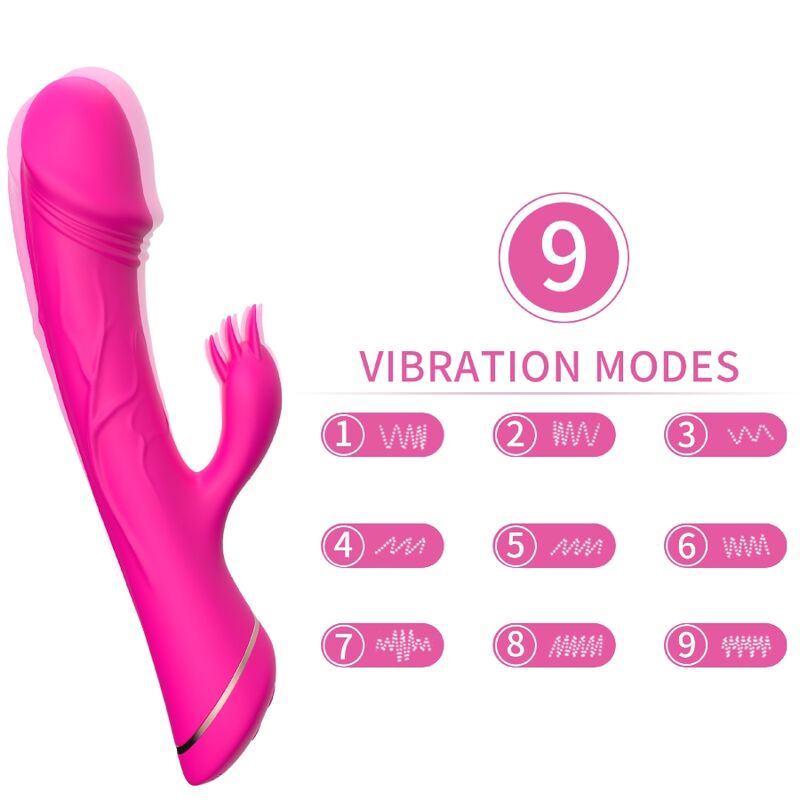 Vibromasseur Rabbit Armony Silicone Fuchsia - Armony