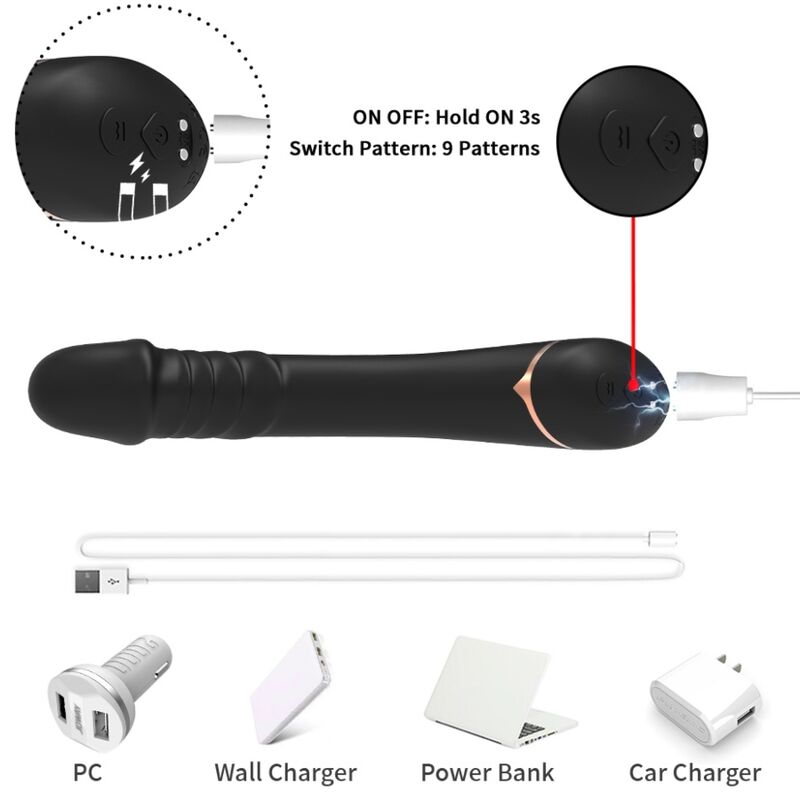 Vibromasseur Armony Silicone Noir - Armony