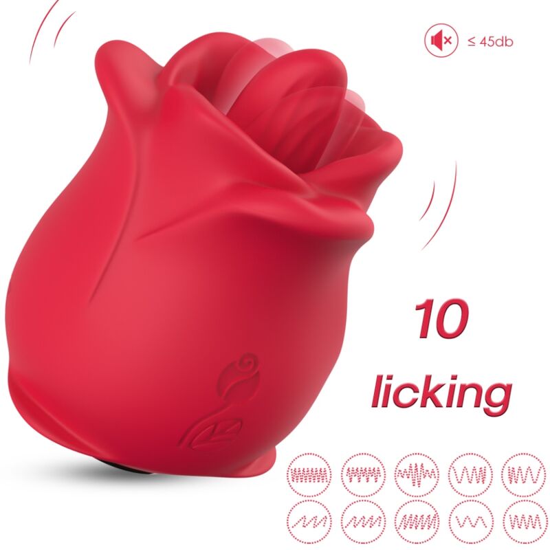 Stimulateur Clitoridien Armony Rose Rouge - Armony
