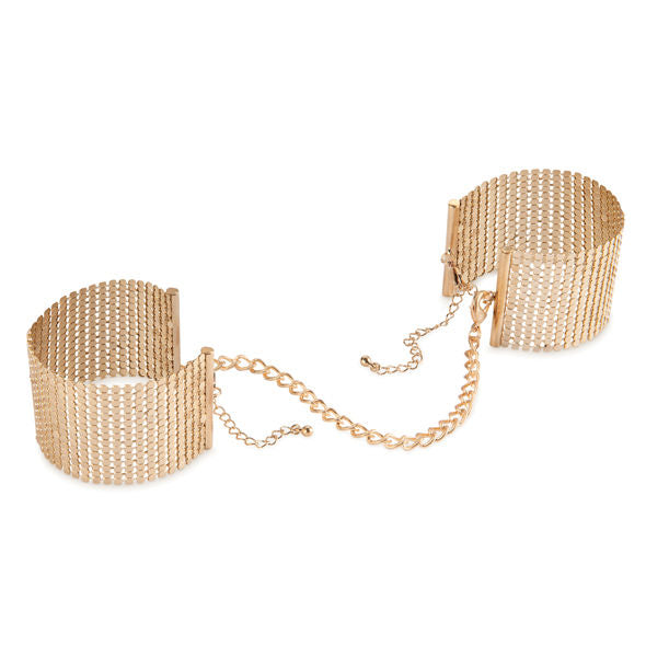 Bijoux Indiscrets - Menottes en Mailles Métalliques Désir Métallique - Or