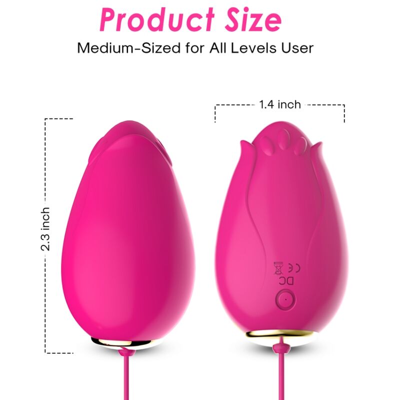 Armony - Œuf vibrant Télécommande en Silicone - Fuchsia