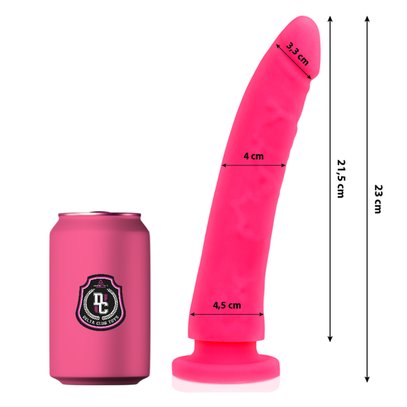 Gode Réaliste XL Rose avec Ventouse 23cm - DELTACLUB