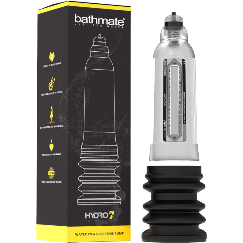 Bathmate - Pompe à pénis Hydromax7 Transparent - 18 cm maximum