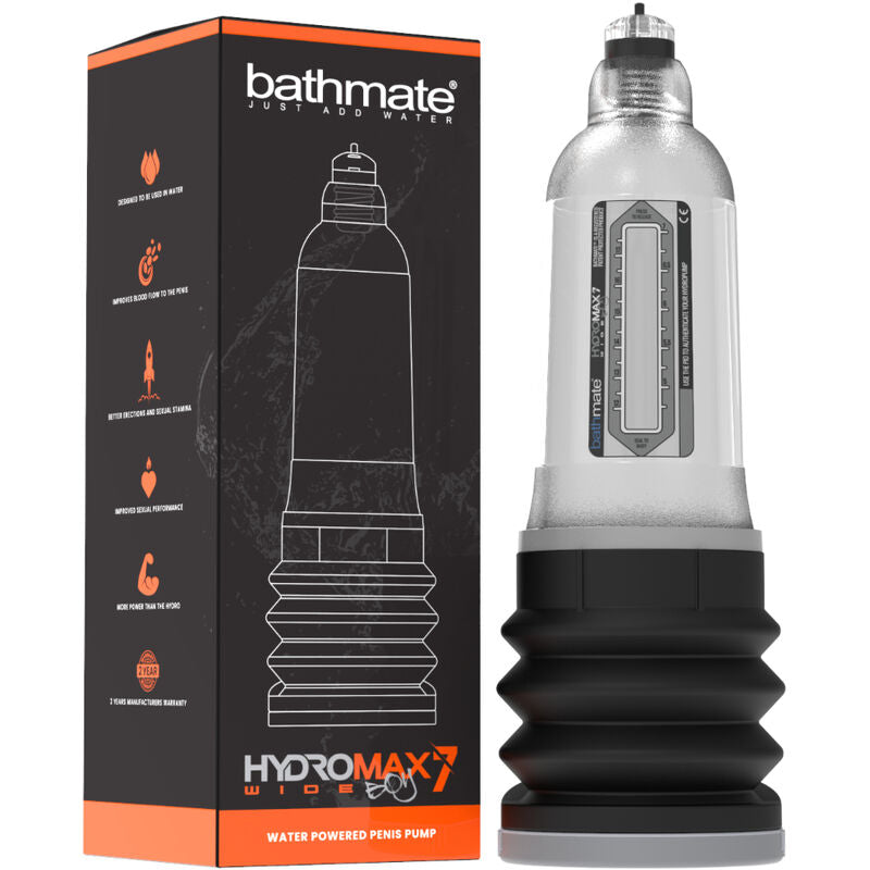 Bathmate - Pompe à pénis Hydromax7 Transparent - 18 cm maximum