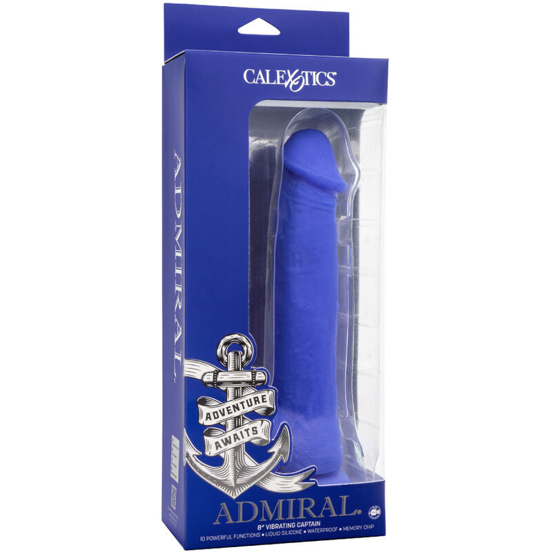 Gode Vibrant Réaliste Captain Admiral Bleu - CalExotics