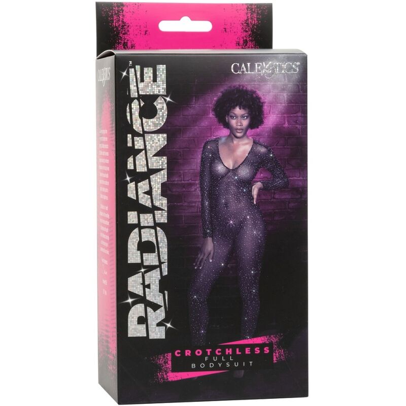 Body Radiance Ouvert Strass Noir - CalExotics