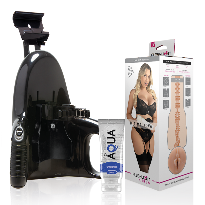 Fleshlight – Pack Masturbateur Automatique + Vagin Mia Malkova + Lubrifiant
