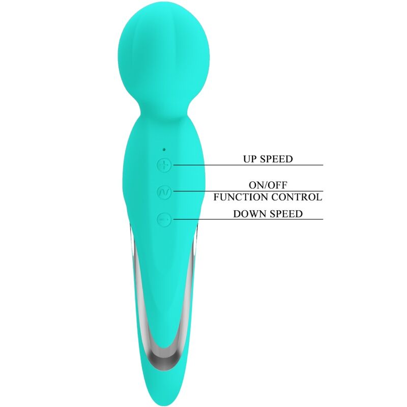 Vibromasseur Wand Walter Aqua Vert - Pretty Love - PRETTY LOVE FLIRTATION