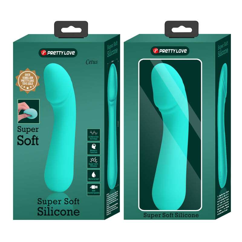 Vibrateur Point G Cetus Vert Aqua - Pretty Love - PRETTY LOVE SMART