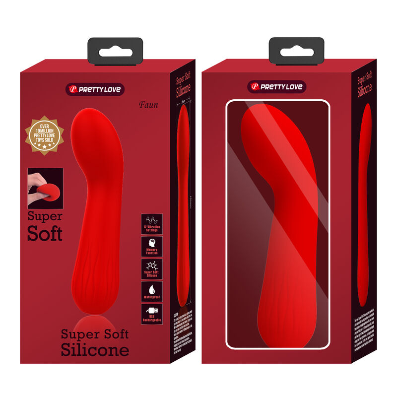 Vibrateur Point G Faun Rouge Rechargeable - Pretty Love - PRETTY LOVE SMART