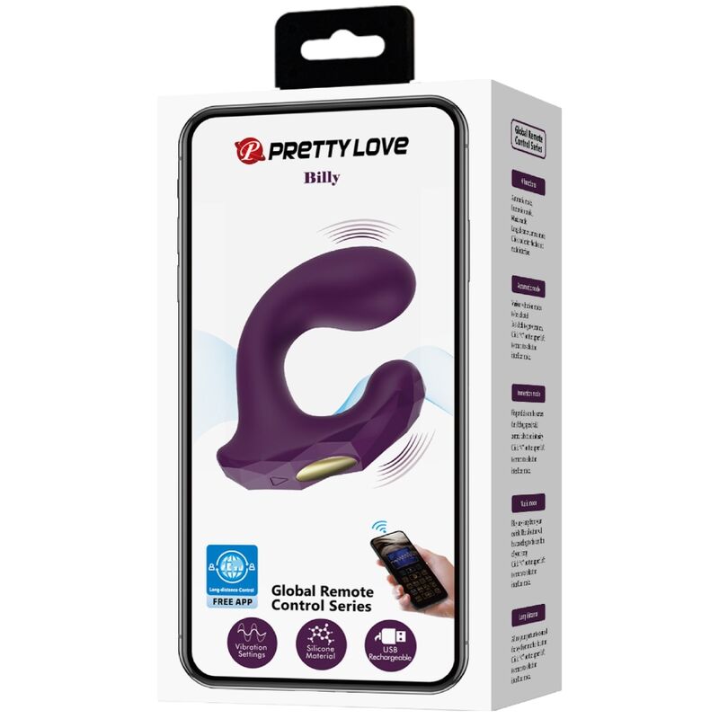 Vibromasseur connecté Pretty Love Billy violet - Pretty Love