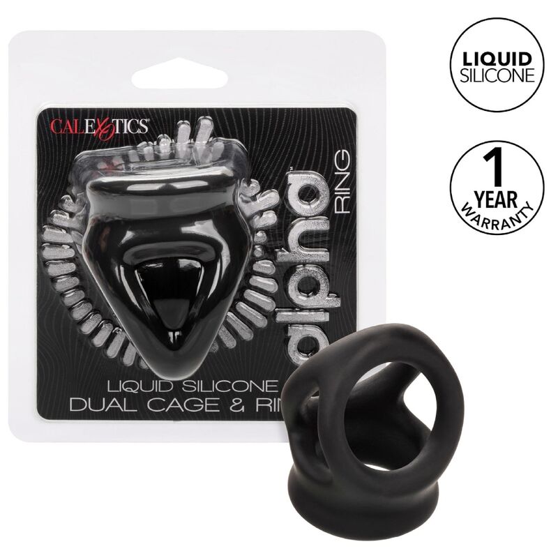 Anneau Pénien Alpha Dual Cage Noir - CalExotics