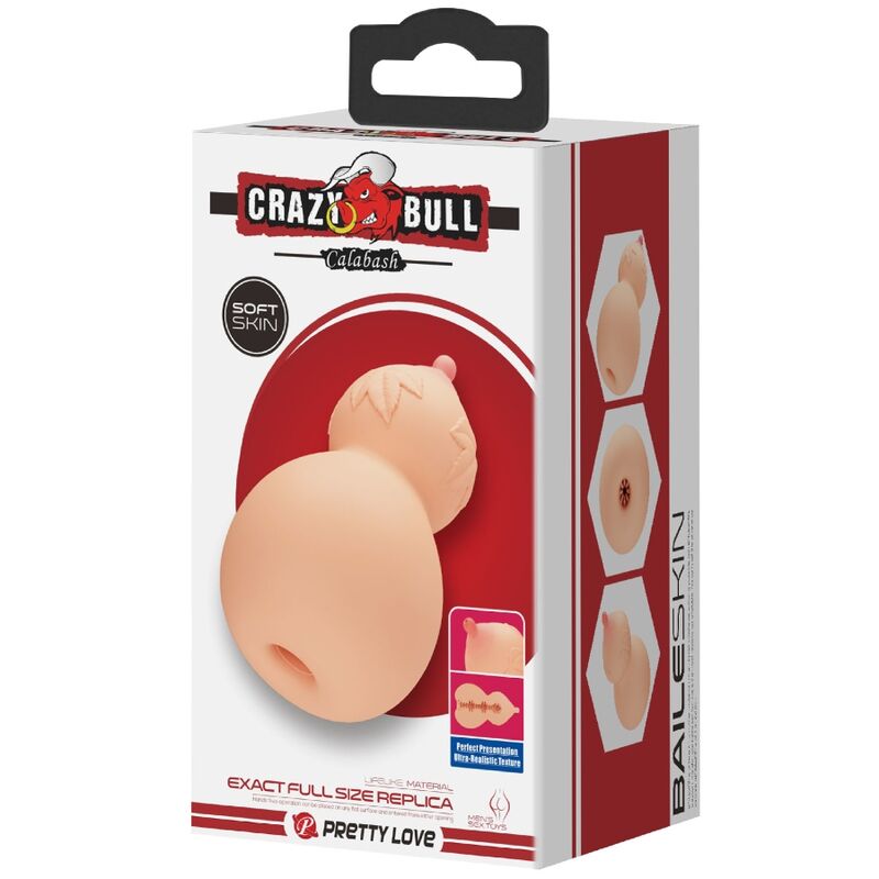 Masturbateur Poitrine Calebasse Chair - Crazy Bull