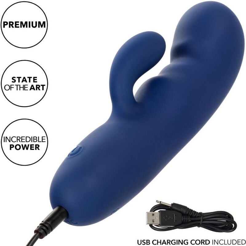 Stimulateur Point G Cashmere Duo Soie Bleu - CalExotics