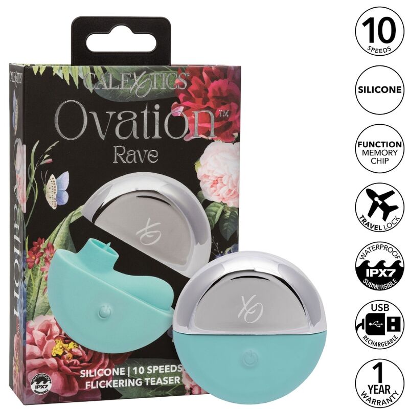 Stimulateur Clitoridien Ovation Rave Vert Aqua - CalExotics