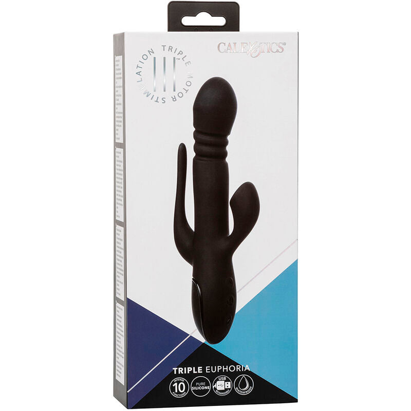 Vibrateur Triple Action Euphoria Noir - CalExotics