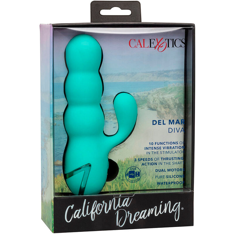 Vibromasseur Rabbit Del Mar Diva Aqua Green - CalExotics