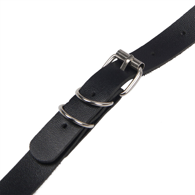 Harnais Complet Cuir Noir avec Boucles Taille Unique - Subblime - SUBBLIME FETISH