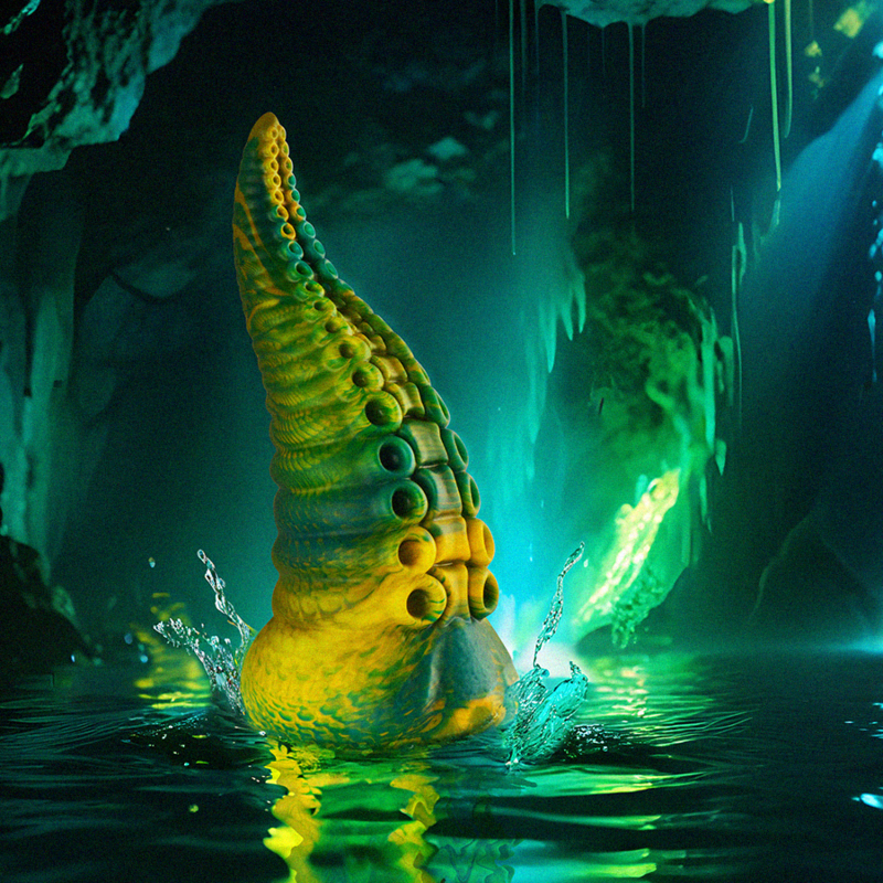 Godemichet Tentacule Vert Cetus, Petite Taille & Plaisir Mythologique - Epic