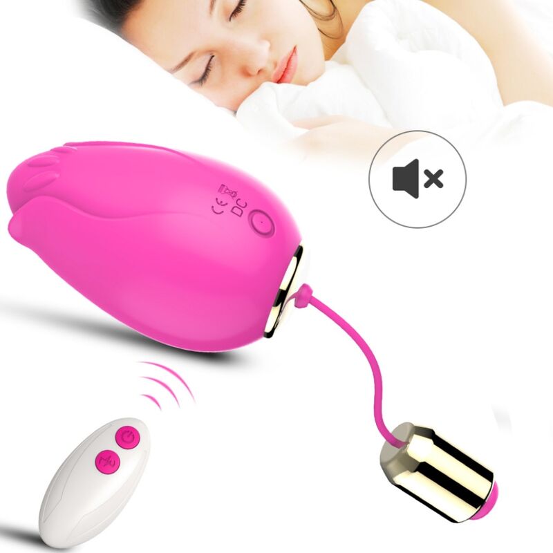 Armony - Œuf vibrant Télécommande en Silicone - Fuchsia