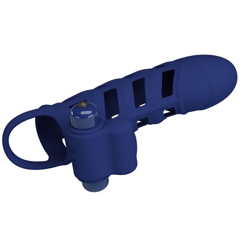 Gaine Pénis Vibrante Pretty Love Silicone Bleu - Pretty Love