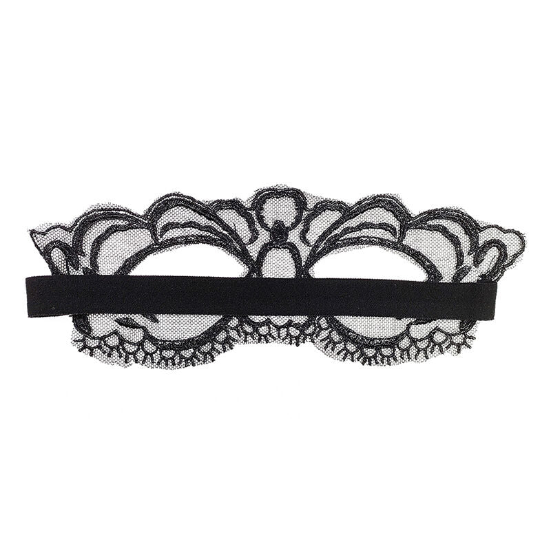 Masque Yeux Fine Dentelle Noire - Queen Lingerie - QUEEN LINGERIE