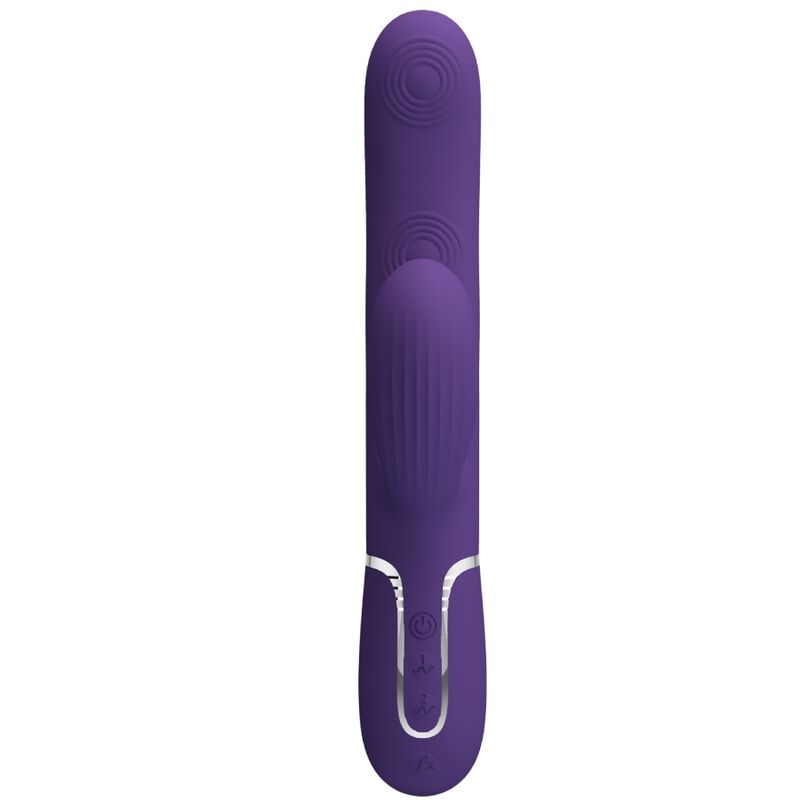 Vibromasseur Rabbit Double Stimulation 3 en 1 Violet - Pretty Love