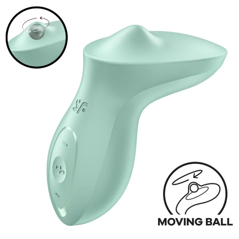Vibromasseur Stimulateur Exciterrr Vert Bille Roulante - Satisfyer