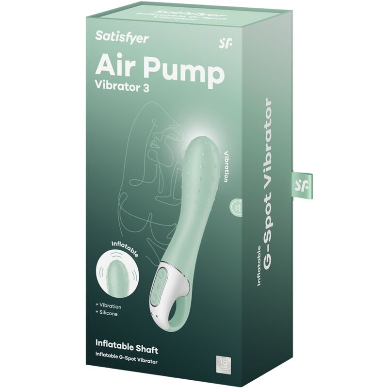 Vibromasseur Gonflable Air Pump Vibrator 3 Vert - Satisfyer