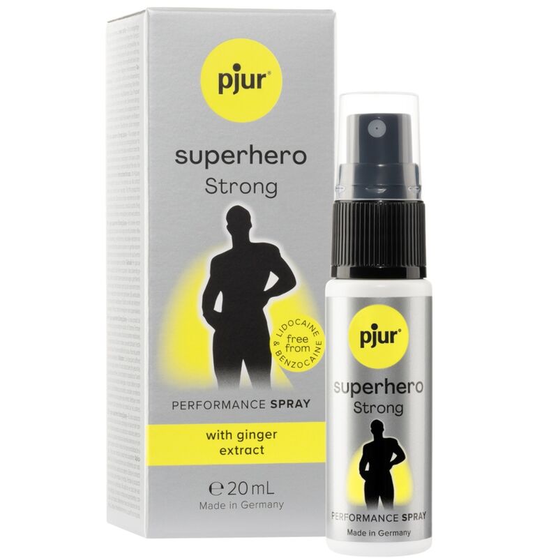 pjur – Spray retardant Superhero aux extraits de gingembre – 20 ml