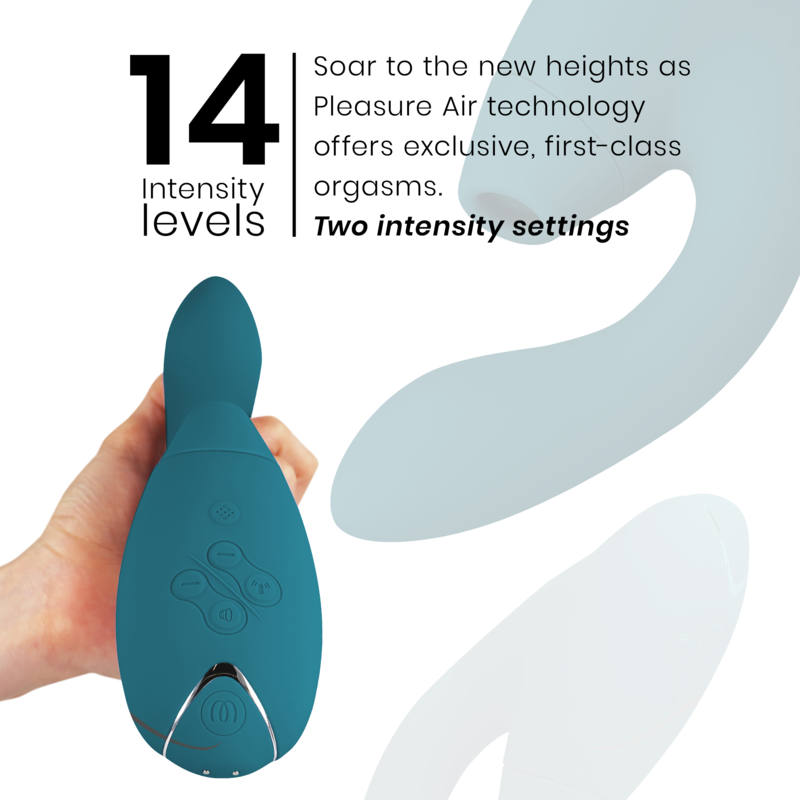 Womanizer - Duo 2 Double Stimulation du Clitoris | Bleu Pétrole