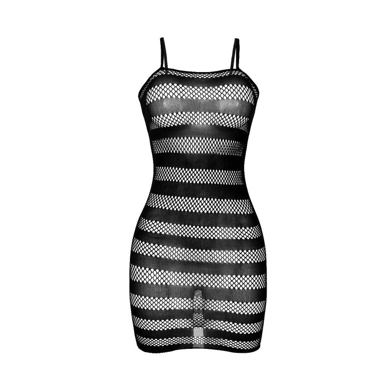 Bodystocking Résille Rayé Subblime Noir Taille Unique - Subblime - SUBBLIME DRESSES