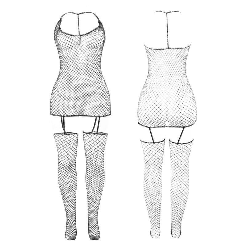 Body Résille Bodystocking Brillant Taille Unique - Subblime - SUBBLIME BODYSTOCKINGS