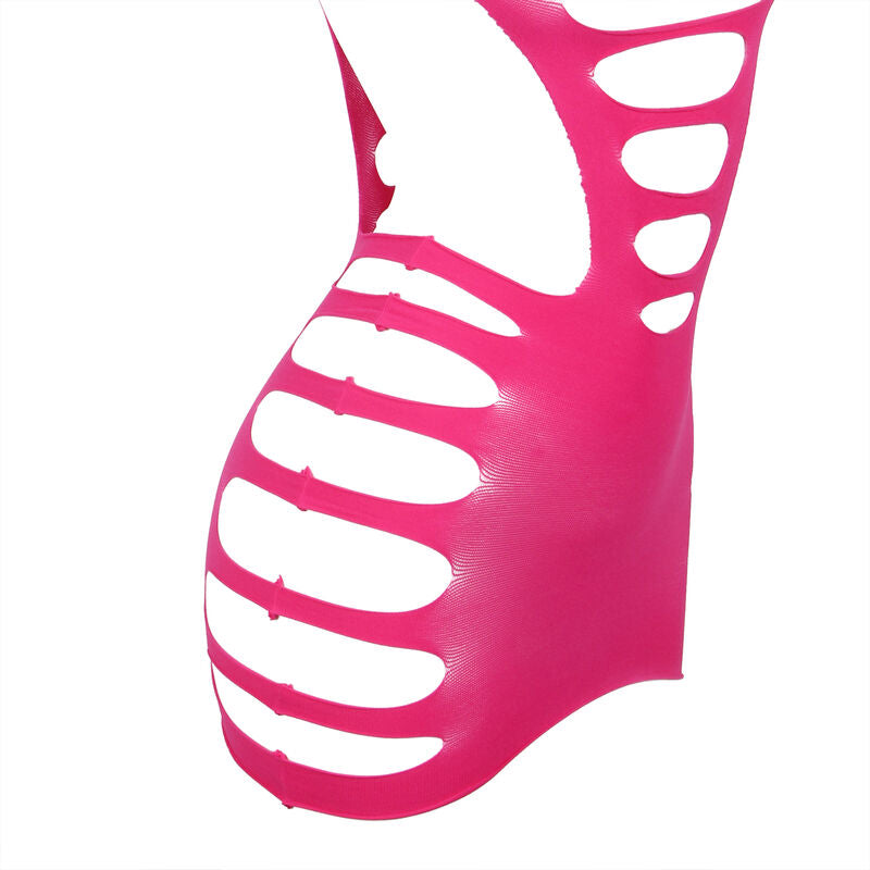 Body Résille Manches Longues Rose Taille Unique - Subblime - SUBBLIME DRESSES