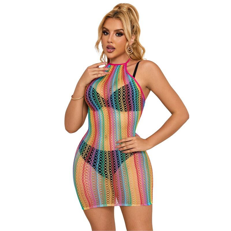Robe Résille Arc-en-Ciel Taille Unique - Subblime - SUBBLIME DRESSES