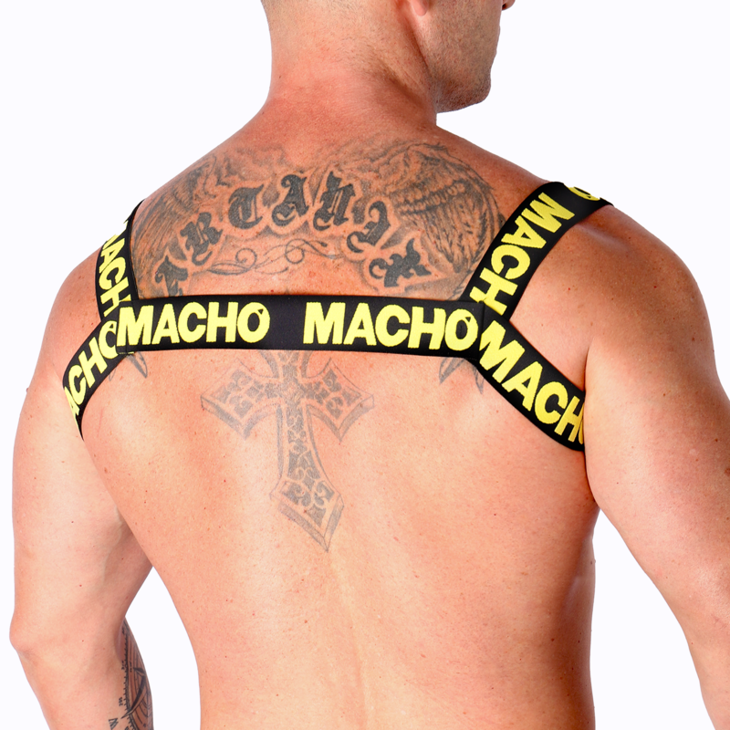 Harnais Double Élastique Macho Jaune - Macho - MACHO UNDERWEAR
